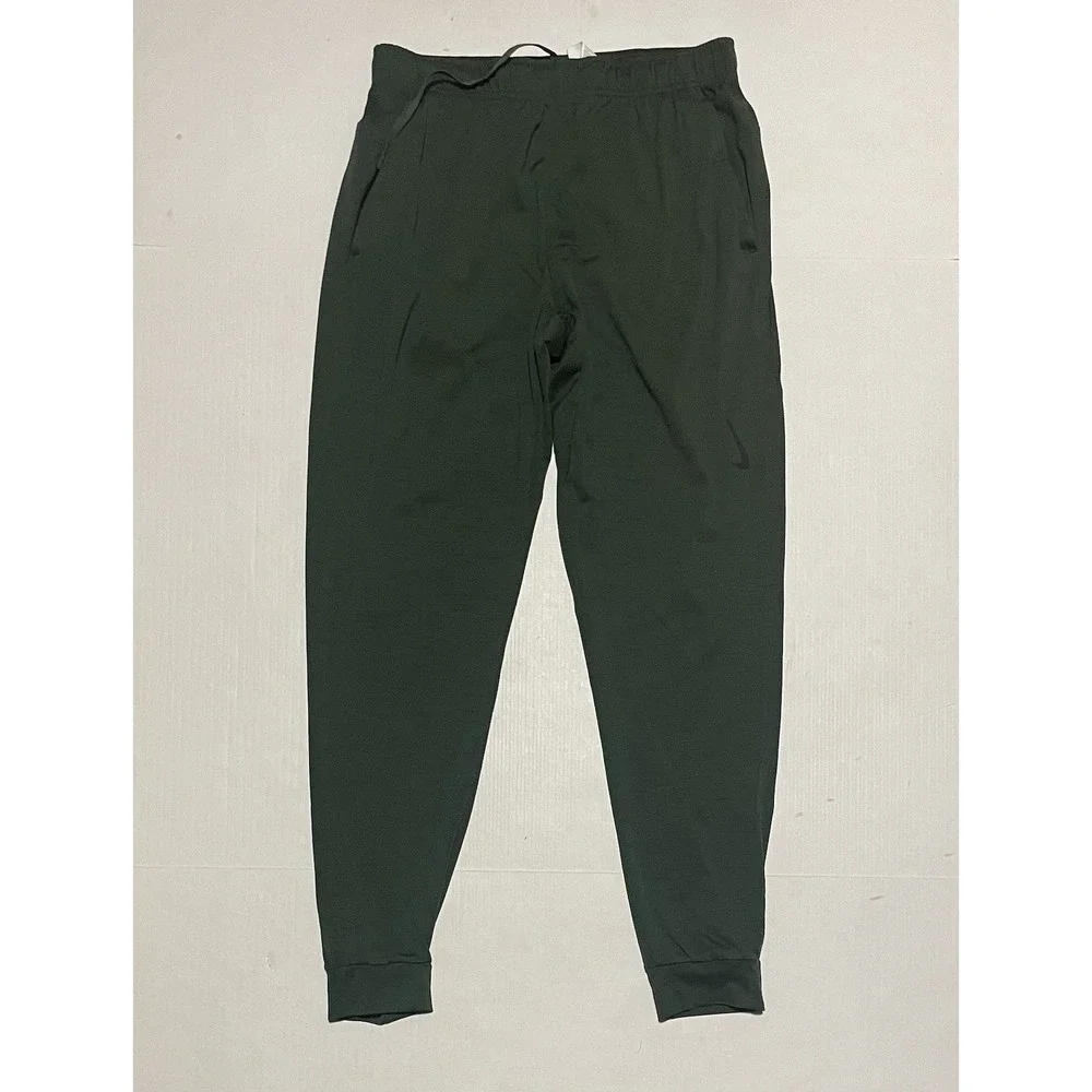Nike Yoga‎ Pants Mens Small Green Joggers Athletic Training Stretch CZ2208-355